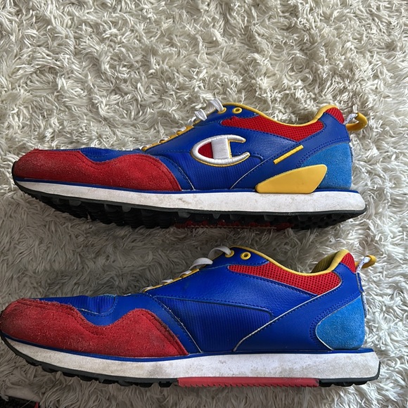 A pair of Champion shoes. Size 12 in men’s. Red, blue, white and yellow - Picture 3 of 3